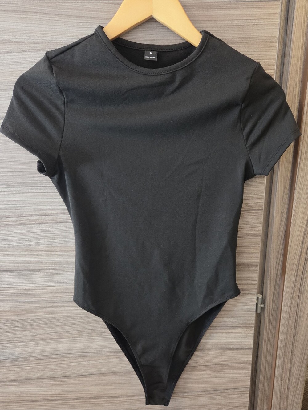 2/$15 - SHEIN Black Short Sleeve Crew Neck Bodysuit